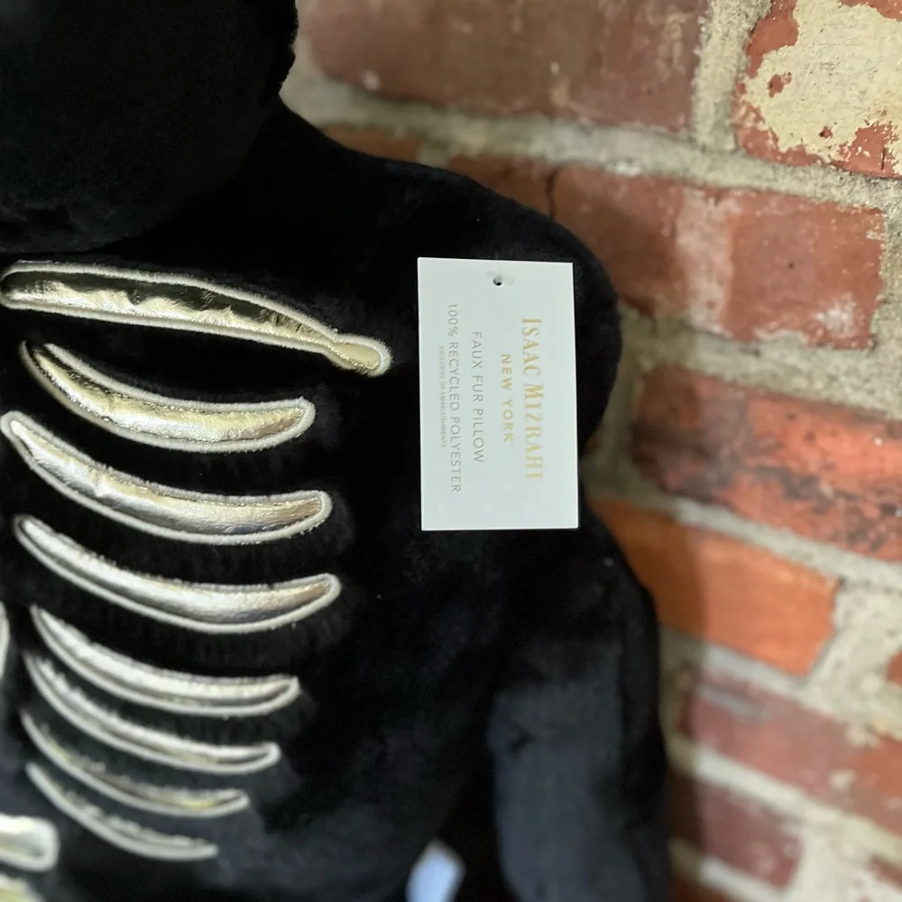 Black skeleton, with gold bones Isaac Mizrahi 5 foot new with tags tick-tock